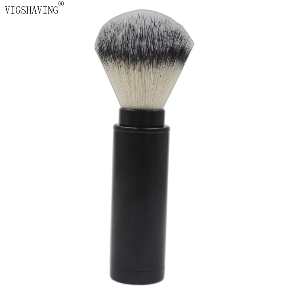 Matt Black VIGSHAVING синтетические волосы алюминиевые menпутешествия щетка для бритья - Цвет: Matt Black