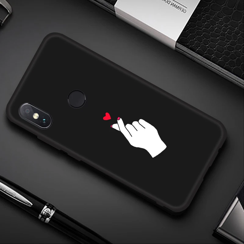 17 Чехол для телефона с сердцем на палец для Xiaomi Redmi Note 7 6 5 Pro S2 6A 5A 5 Plus, мягкий силиконовый чехол на Redmi Note 6 Pro 7, чехол - Цвет: 17