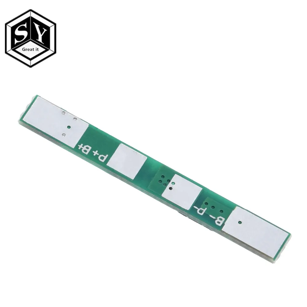1 шт. Great IT 1S 3,7 V 3A li-ion BMS PCM плата защиты батареи pcm для 18650 литий-ионный аккумулятор