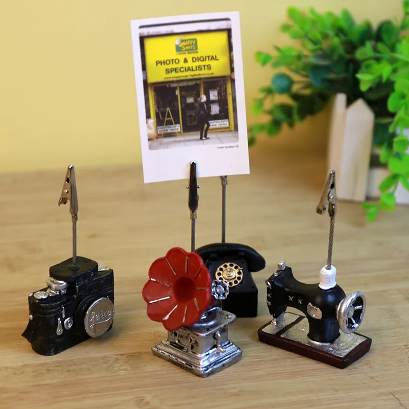 

Coloffice 1pc Creative clips Table Number Wedding party Gift Mini Resin Place holder Message folders Photo Clamp home decoration