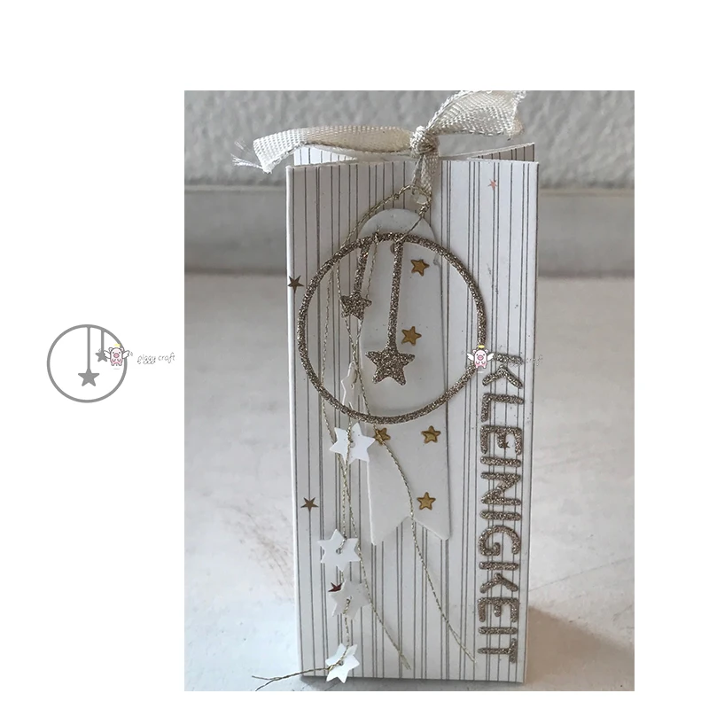 Mmao Crafts Metal Steel Cutting Dies New Star chain round frame Stencil For DIY Scrapbooking Paper/photo Cards Embossing | Дом и сад