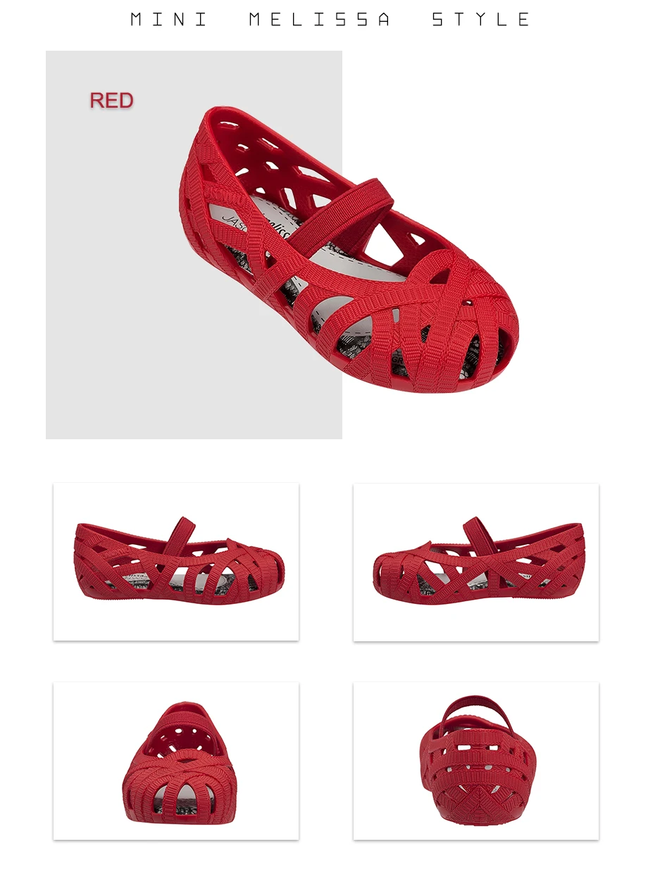 Mini Melissa/Новинка года; обувь для девочек; прозрачные сандалии; детская обувь на полой подошве; детские сандалии для маленьких девочек; дышащие сандалии принцессы