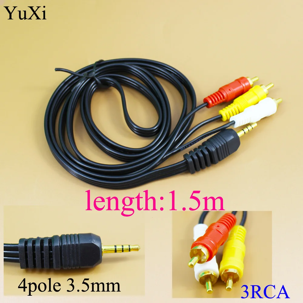 Новинка от бренда YuXi переходник с разъемом 3 5 мм/2 на штекера RCA аудио
