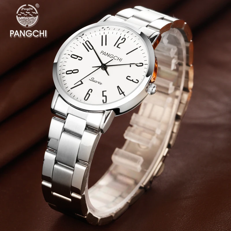 Часы наручные PANGCHI женские и мужские кварцевые Брендовые повседневные