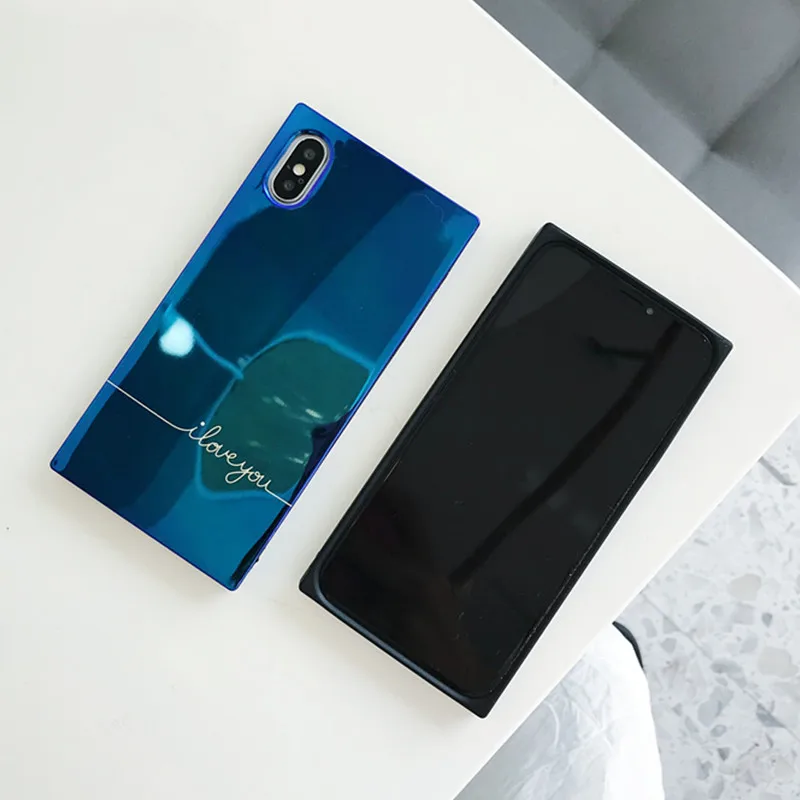 FTAIDKJ Модный Блестящий Мягкий чехол для iPhone 6 6S 7 8 Plus с простой надписью I Love You