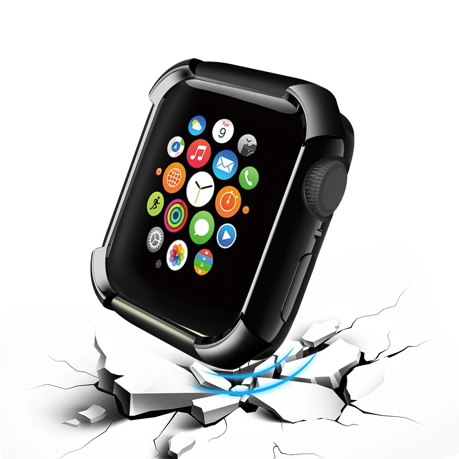 Фото Мягкий ТПУ защитный чехол для часов Apple Watch 4 серии 4 крышка 44 мм 40 мм ударопрочный бампер рамка покрытие силиконовый чехол №4