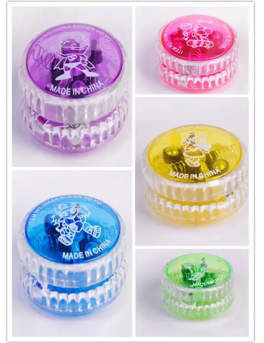 2Pcs/lot High Speed YoYo Ball Luminous Flashing Child Clutch Mechanism Yo-Yo Toys for Kid Entertainment Children Gift ZXH