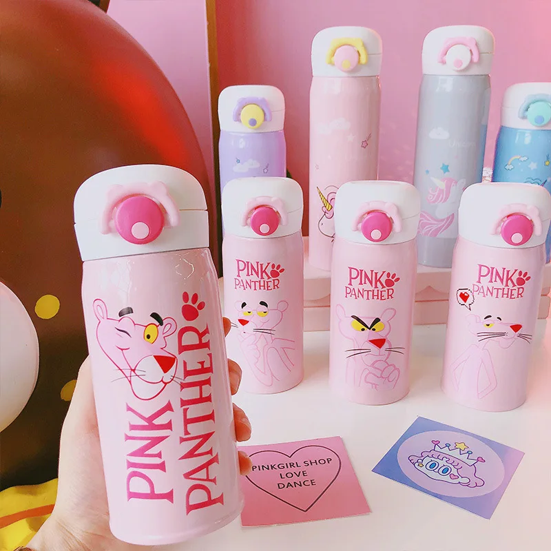 

Boxi Portable Cartoon Thermo Mug Stainless Steel Kids Water Bottle Cute Unicorn Large Capacity Outdoor Travel Drinking Water Cup