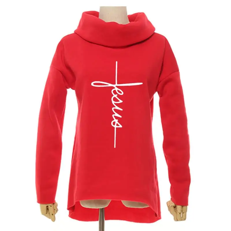 Новая мода Faith Print Kawaii Топы толстовка Femmes толстовки Женская одежда принт Молодежный узор Пряжка осень