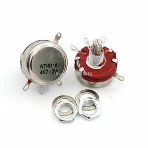 2 шт. WTH118 4,7 K 4K7 2W 1A потенциометр, новый аутентичный переменный резистор, VR сопротивление 4,7 K Ом
