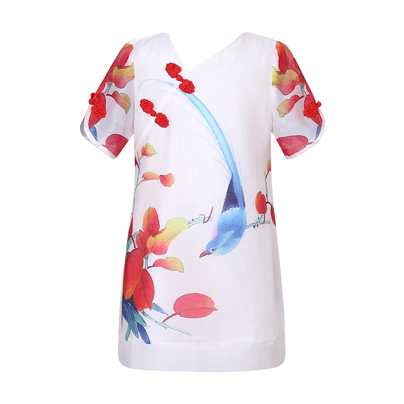 WL.MONSOON girl dress summer slim floral children's cheongsam princess thin female treasure | Детская одежда и обувь