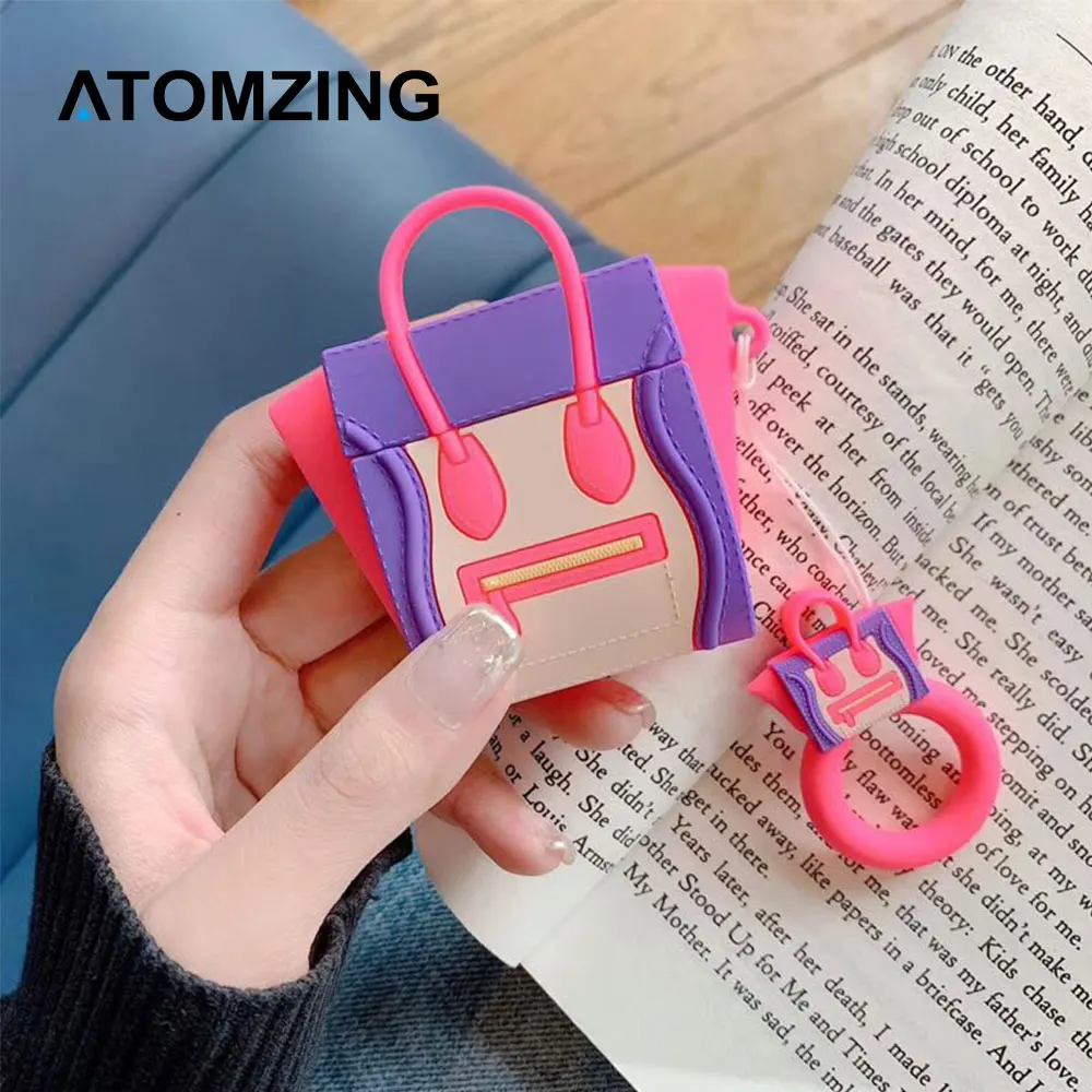 Модные 3D сшивание конфеты Tote Bluetooth беспроводная гарнитура Набор силиконовый чехол для гарнитура для airpods защитные противоударные чехлы