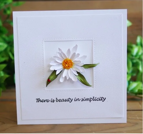 Трафареты для рукоделия Shasta Daisy выбивания карт|Вырубные штампы| |