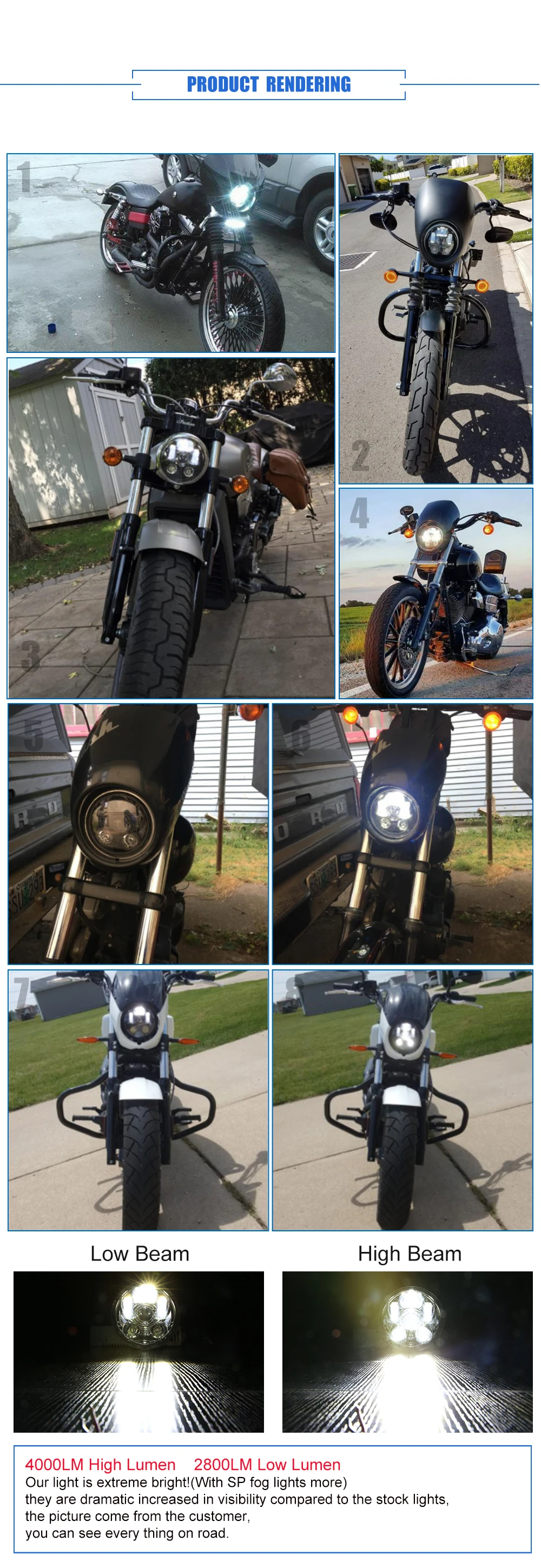 5 3/" moto rcycle светодиодные фары h4 дальнего и ближнего света 5,75" дюймов faro светодиодные мото фары объектив проектора для Davison