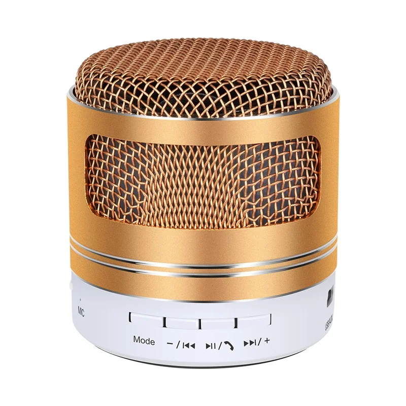 PHSOULTONE Bluetooth динамик мини Колонка s Громкая связь портативный беспроводной динамик Саундбар с микрофоном Музыка для TF MP3 плеер - Цвет: Golden
