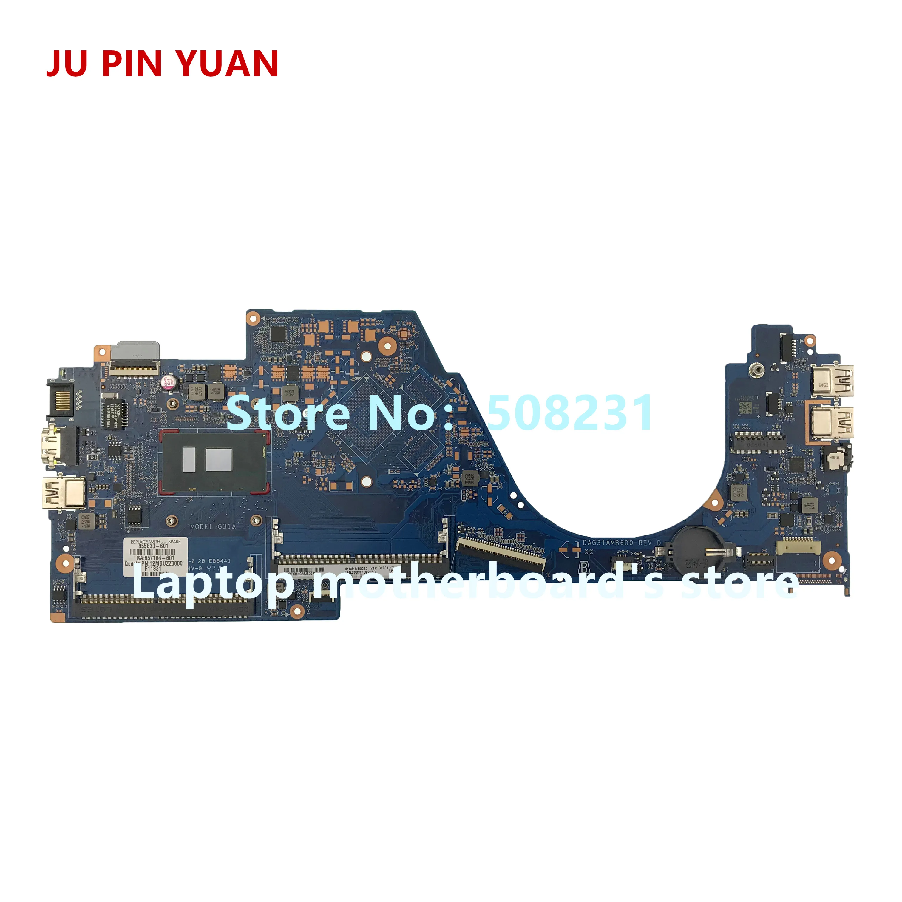JU PIN Юань 601-903241 448.08J04.0011 для hp Pavilion x360 Кабриолет 13-u Материнская плата ноутбука PentN3710 полностью протестирована