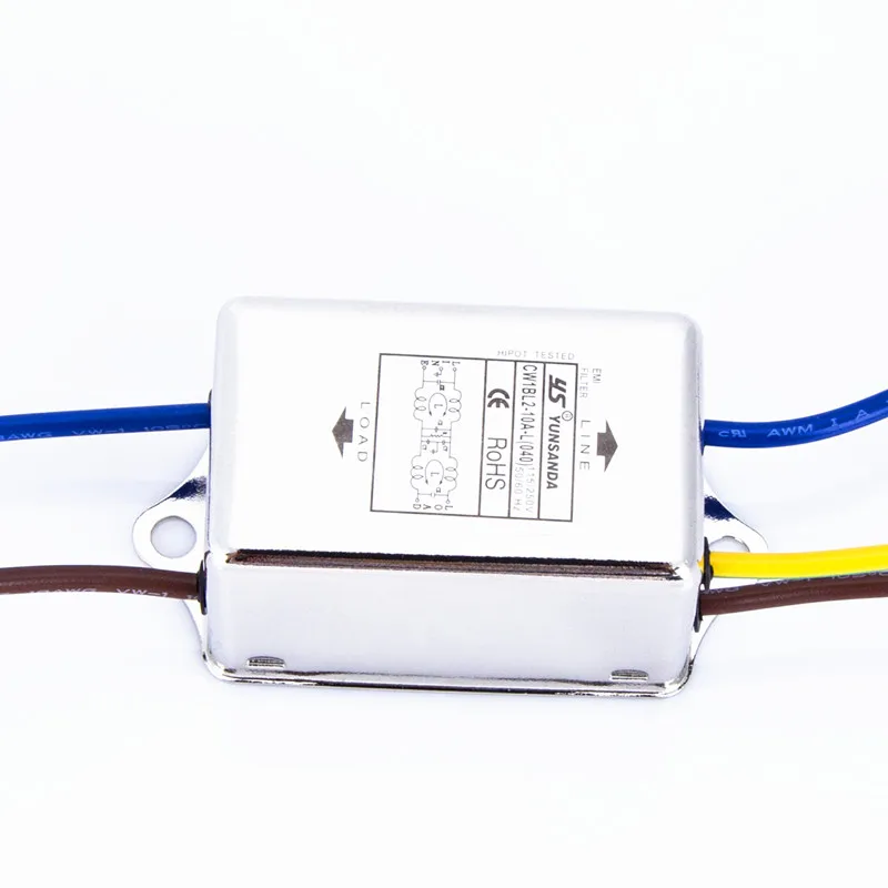 Фильтр электромагнитной защиты EMI 10a 115/250 В фоторазъем 10A фильтр EMI|Соединители| |