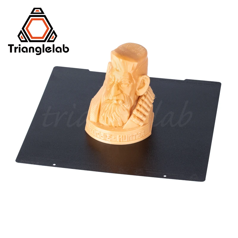 Trianglelab 241x252 Двусторонняя текстурированная пей Рессорная сталь лист с порошковым покрытием пей сборки пластины для Prusa i3 MK2.5S mk3 MK3S