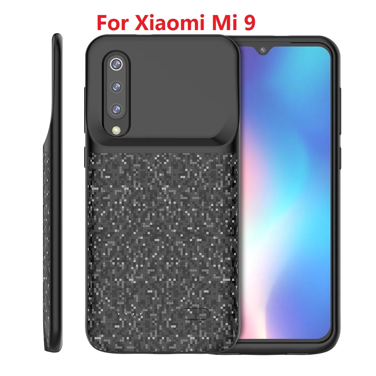 MI 9 Black Для Xiaomi mi 9 mi 9 SE чехол для зарядного устройства 4700 мАч Внешний тонкий аккумулятор перезаряжаемая задняя крышка для Xiaomi mi 9 чехол для аккумулятора - Цвет: MI 9 Black