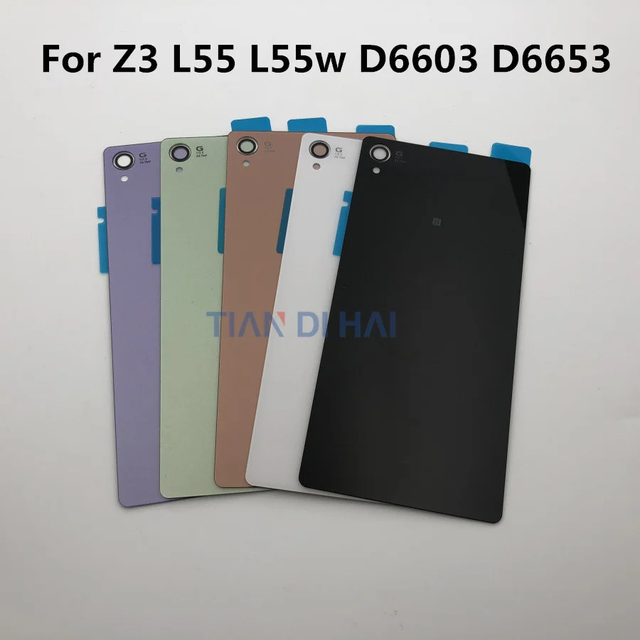 Задняя Крышка аккумуляторной батареи для Sony Xperia Z3 L55T D6603 D6643 D6653 D6633 Z2 D6543 L50W D6503 с