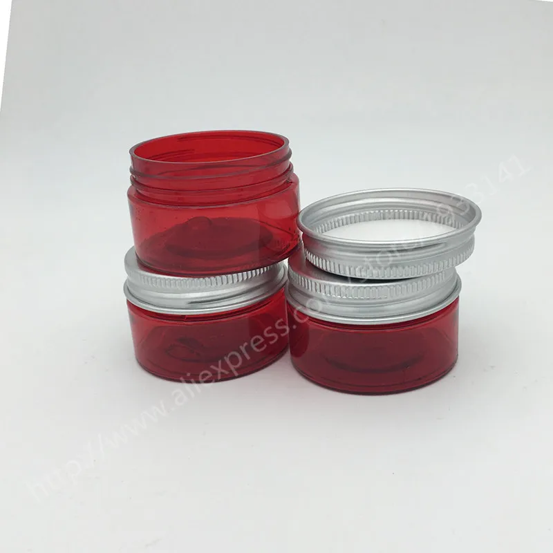 

Wholesale 500X30g PET jar, 30 Gram Red Plastic Cream Jar, 1 oz Jar For Child Safe, 30 ml Cosmetic Container Hot sale