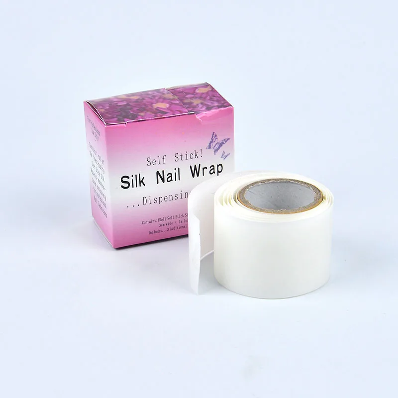 

1 Roll 3*100cm White Fiberglass Nail Wrap Reinforce Strong Nail Protector for UV Gel Acrylic Nails Self Adhesive Nail Art Tool
