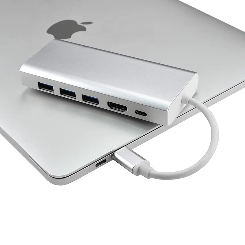 USB док станции 6 в 1 Тип usb C к HDMI 3 0 PD Gigabit Ethernet RJ45 сетевой адаптер для Macbook pro samsung