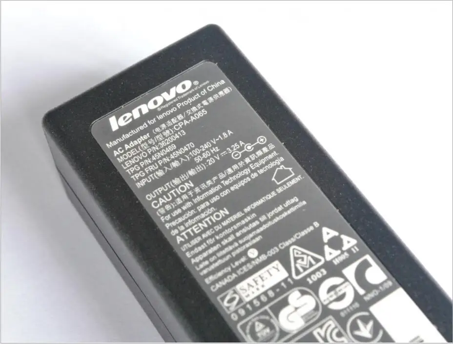 Блок питания для ноутбука lenovo 230 г 65 Вт 1000 240 в перем. Тока 3 25 А 20 в|Адаптеры AC/DC| |