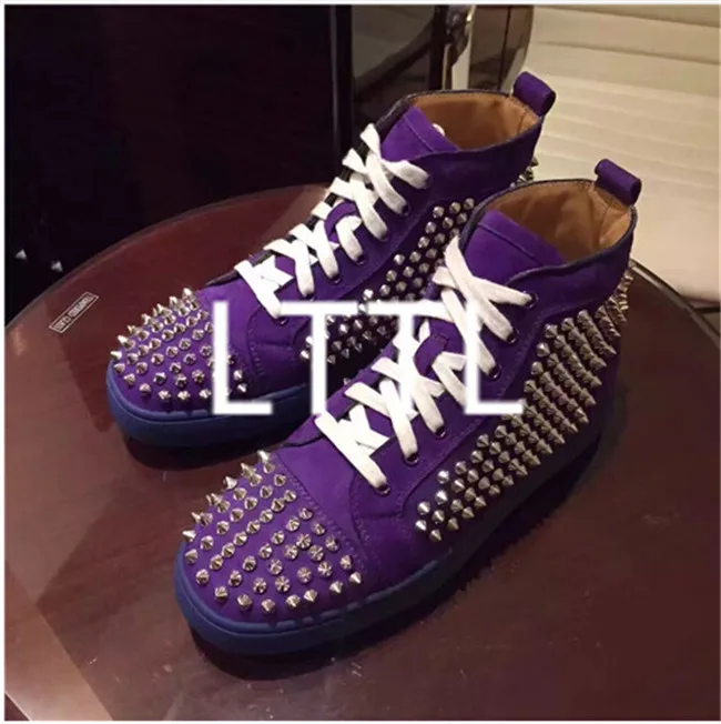 color 10 LTTL/большие размеры 39-46; chaussure homme; мужская обувь на шпильке; Стильные эспадрильи; мужская обувь с высоким берцем; осенние ботильоны на платформе с заклепками - Цвет: color 10