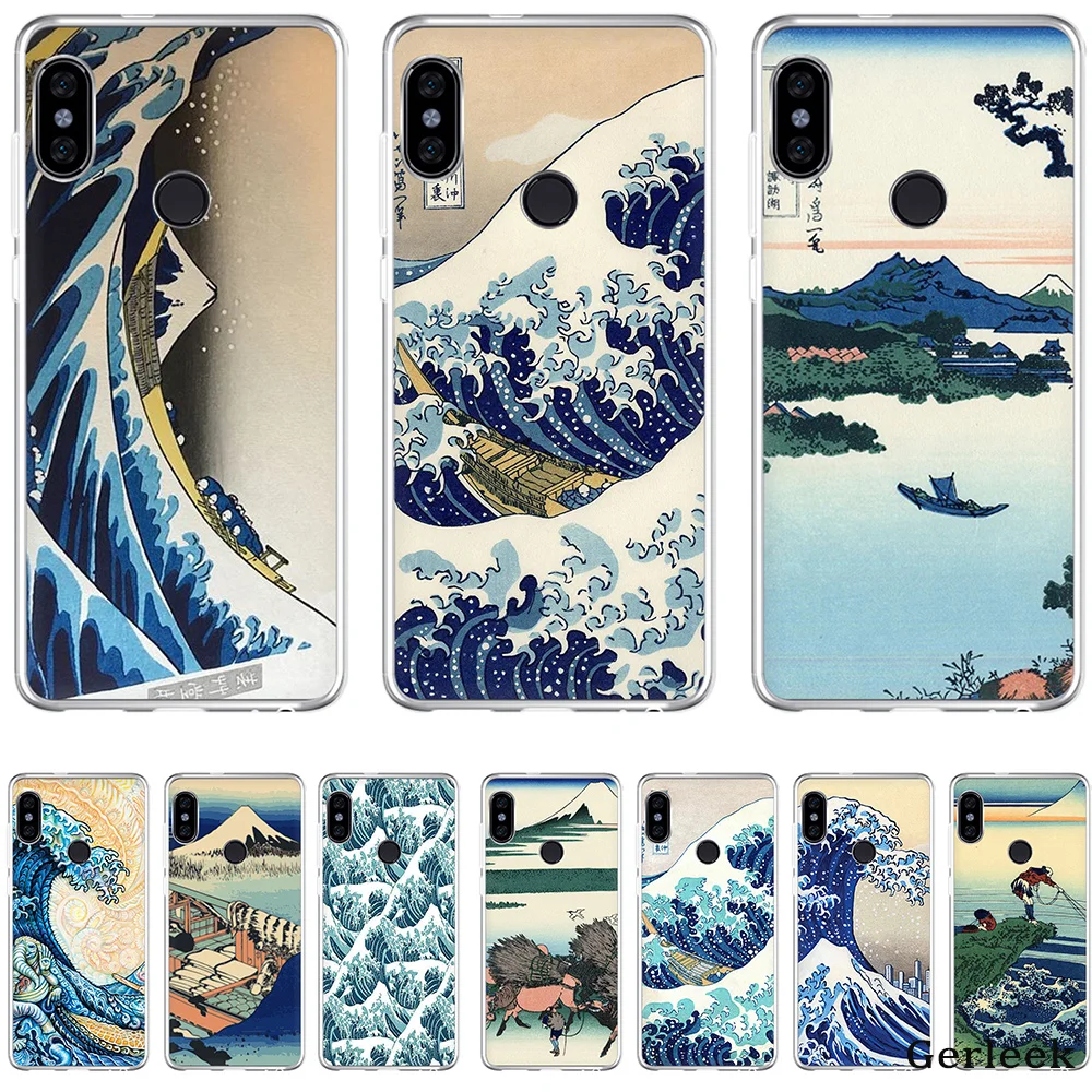 Мягкий чехол из ТПУ Hokusai The Great Wave Off Kanagawa для Xiaomi Redmi Note 4 4A 5A 5 Plus 6 67 GO S2 6A Pro