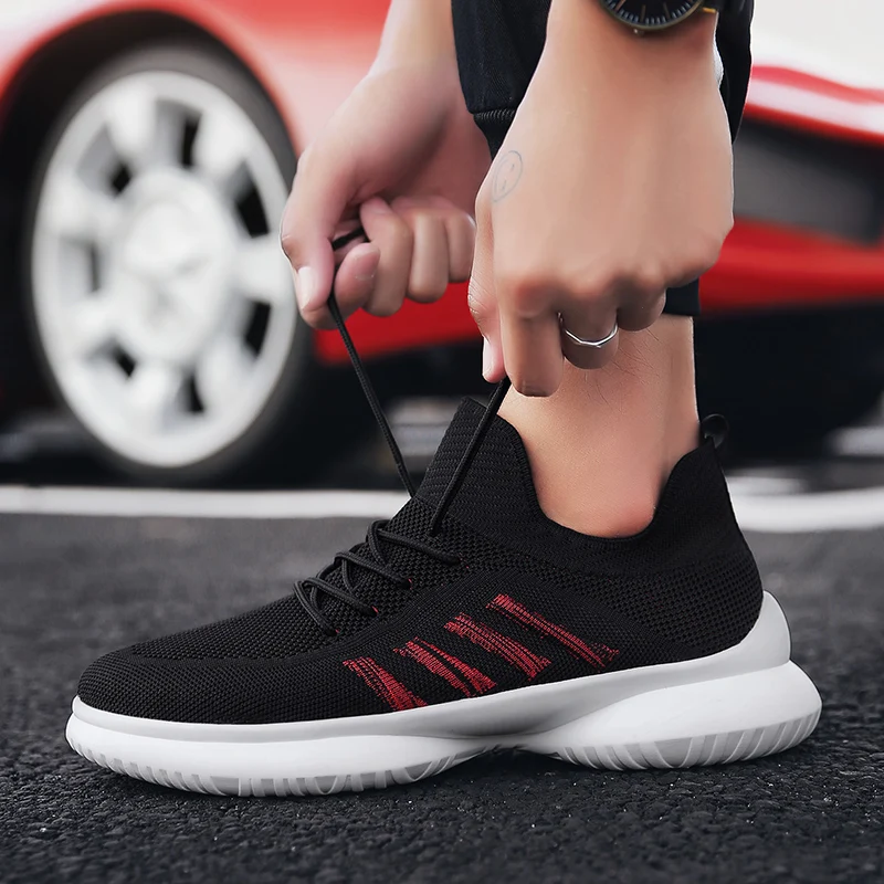 Plus Size Men Running Shoes Breathable Sport Sneakers Comfortable Luxury Brand Walking Trainers Zapatillas Hombre Basket Homme | Спорт и