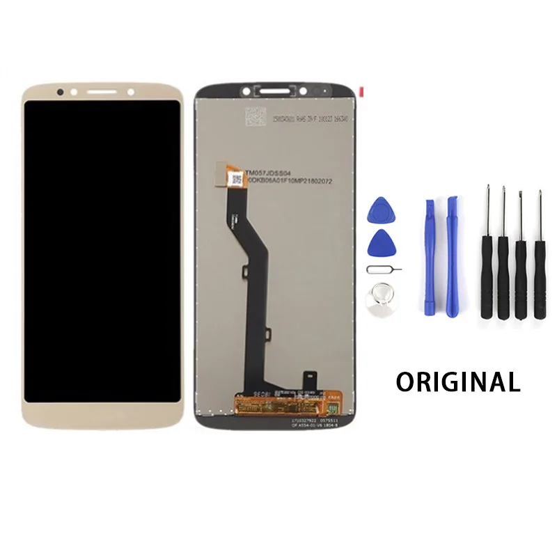 Оригинал для Motolora Moto E5 XT1944 ЖК дисплей сенсорный экран панель дигитайзер сборка