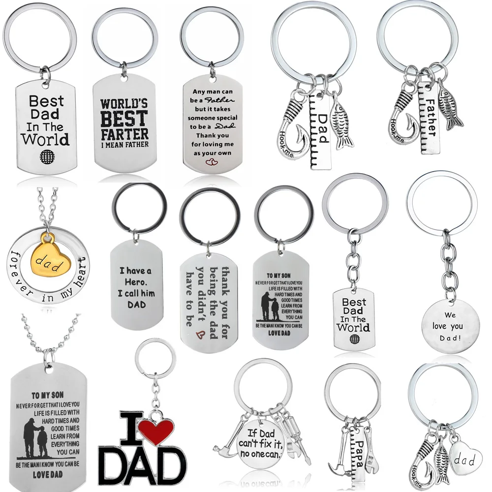 Подарок для папы подарок на день рождения Посеребренная Подвеска в виде сердца