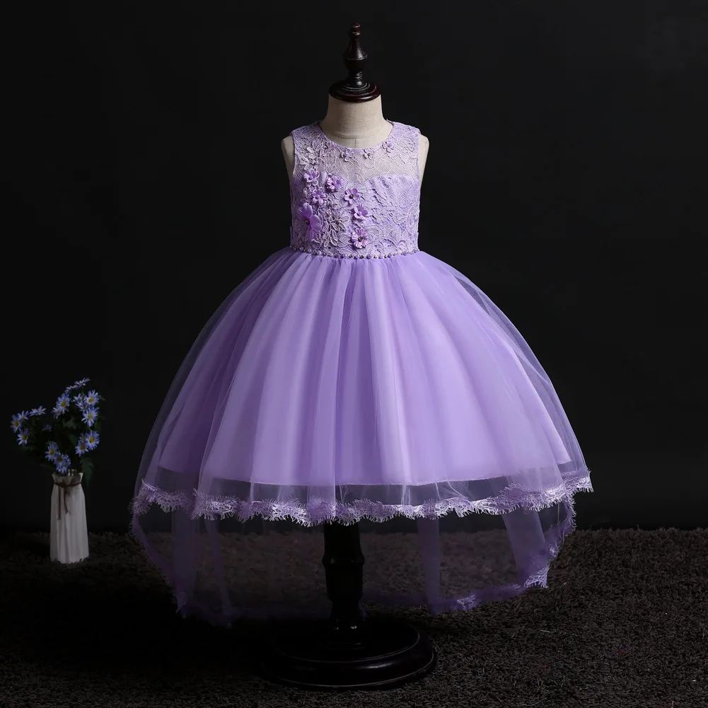 Fashion Toddler Girl Clothing Party Jurk Prinses Bridesmaid Children Pink Dress Costume Tulle Child Kids Yellow Party Dresses