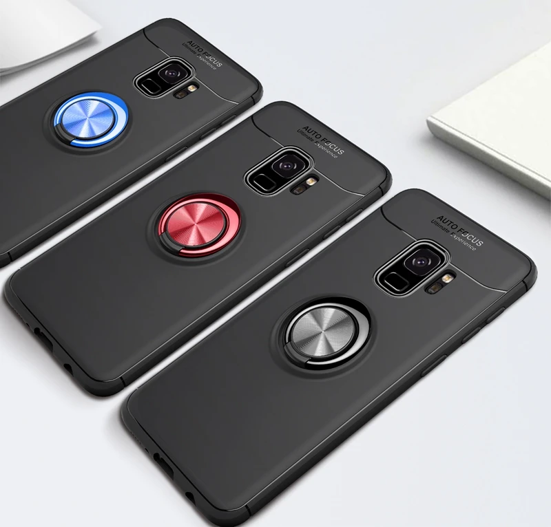 Для samsung Galaxy S9 S8 Plus Note 9 8 J3 J5 J7 PRO J2 PRIME 2 J4 J6 J8 A6 A6+ кронштейн кольцо чехол металлические магнитные