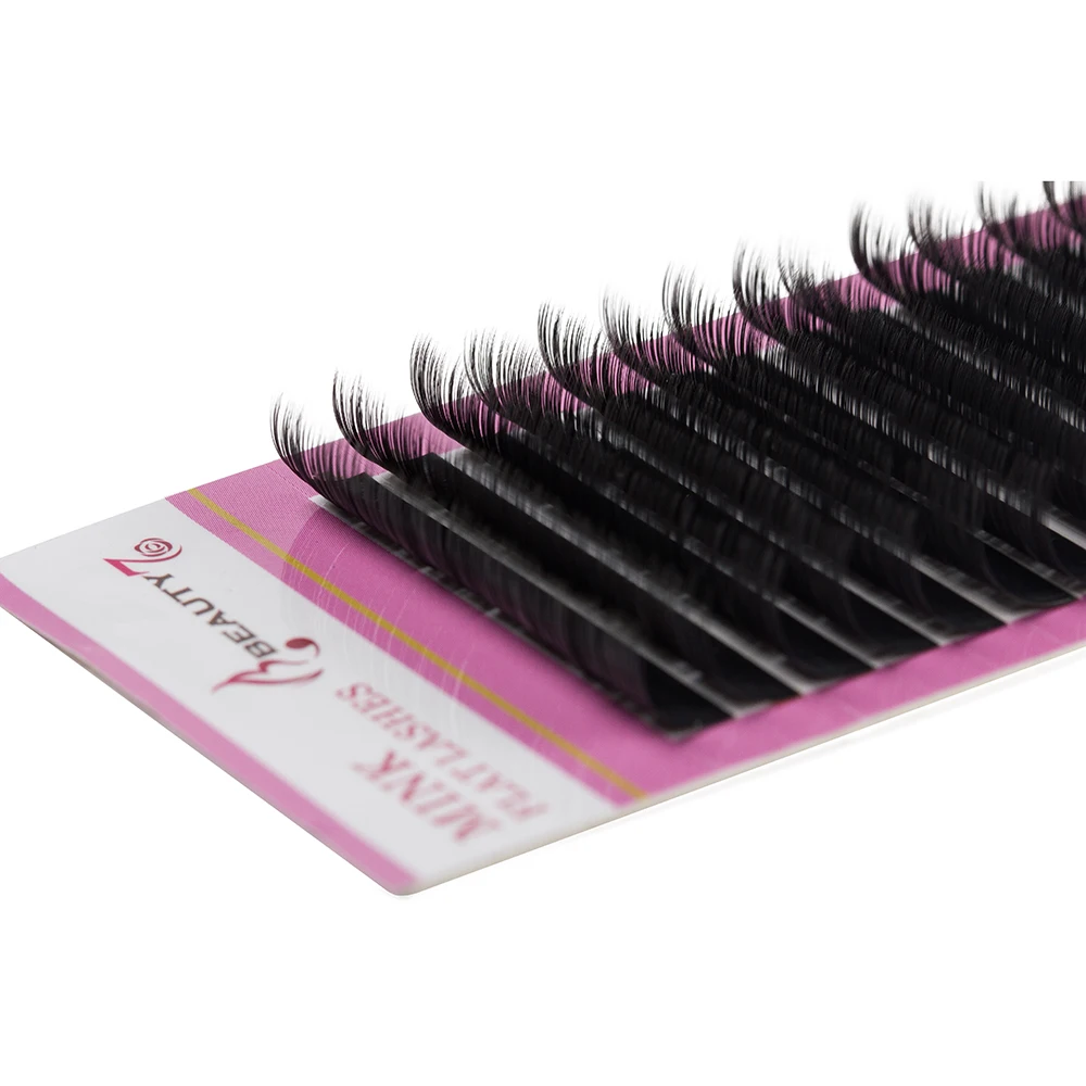 Beauty7 C Curl толщиной 0.20 мм 7-14 мм легкий ресницы длинные Handmade природных Индивидуальный ресницы Макияж ресниц расширение ресницы для наращивания ресницы накладные ресницы