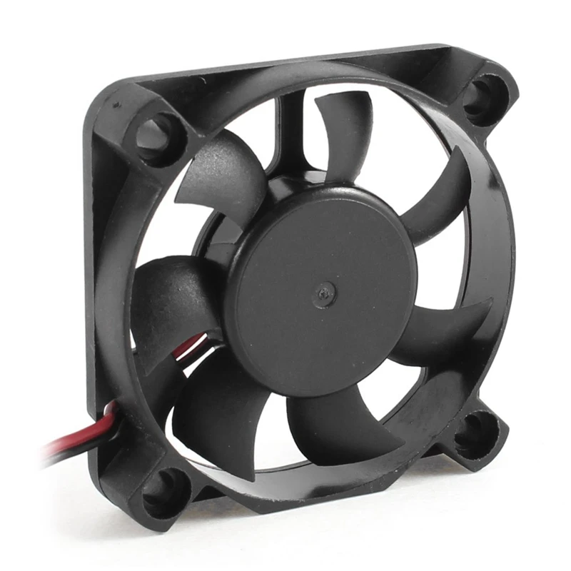 1Pcs 50mm x 10mm DC 12V 2-Pin Connector Computer Case Cooler Cooling Fan &amp 2 Black Aluminum Radiator Heat Sink 40 |