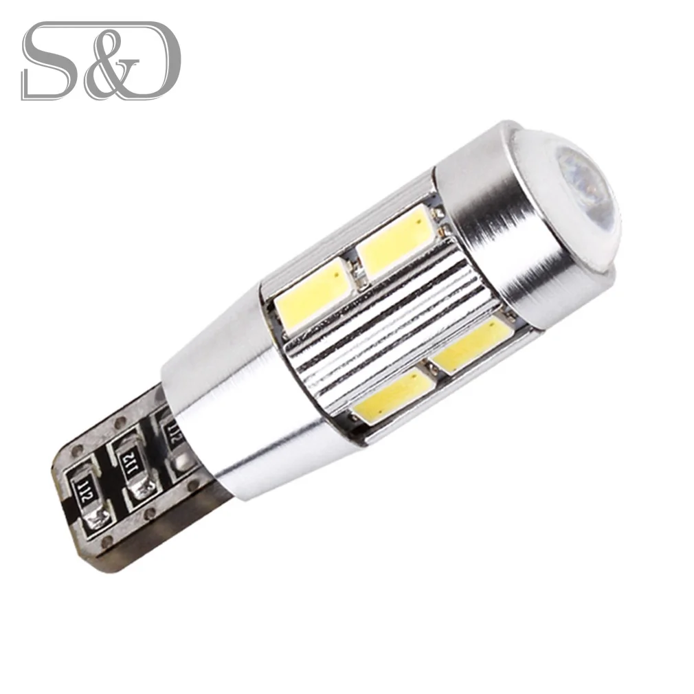 T10 W5W 5630 SMD белый CANBUS OBC светодиодный светильник без ошибок 501 dash автомобильный s