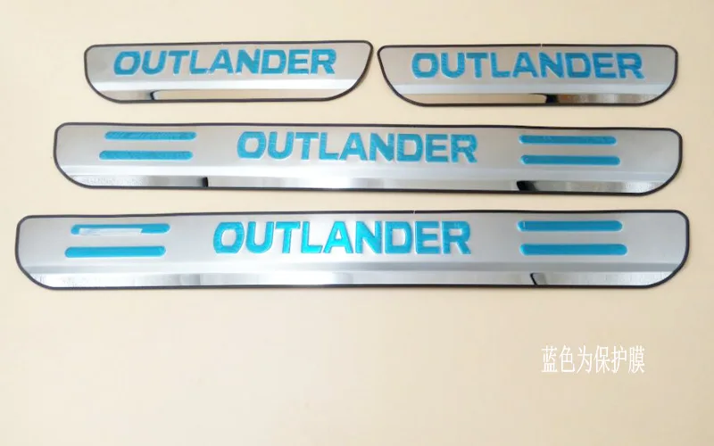Накладка из нержавеющей стали/Защитная Наклейка на порог автомобиля для 2013 Mitsubishi