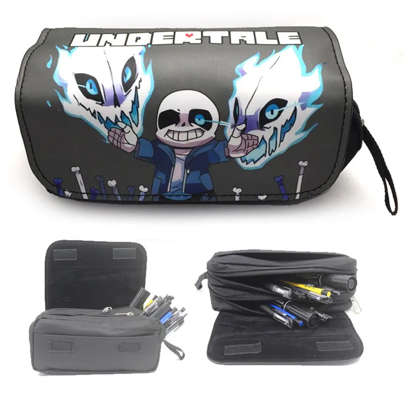 F Унисекс сумки Undertale молния кошелек сумка пенал кошелёк Чехол аниме Sans Papyrus канцелярские сумки ручка Сумка косплей подарок отаку - Цвет: F