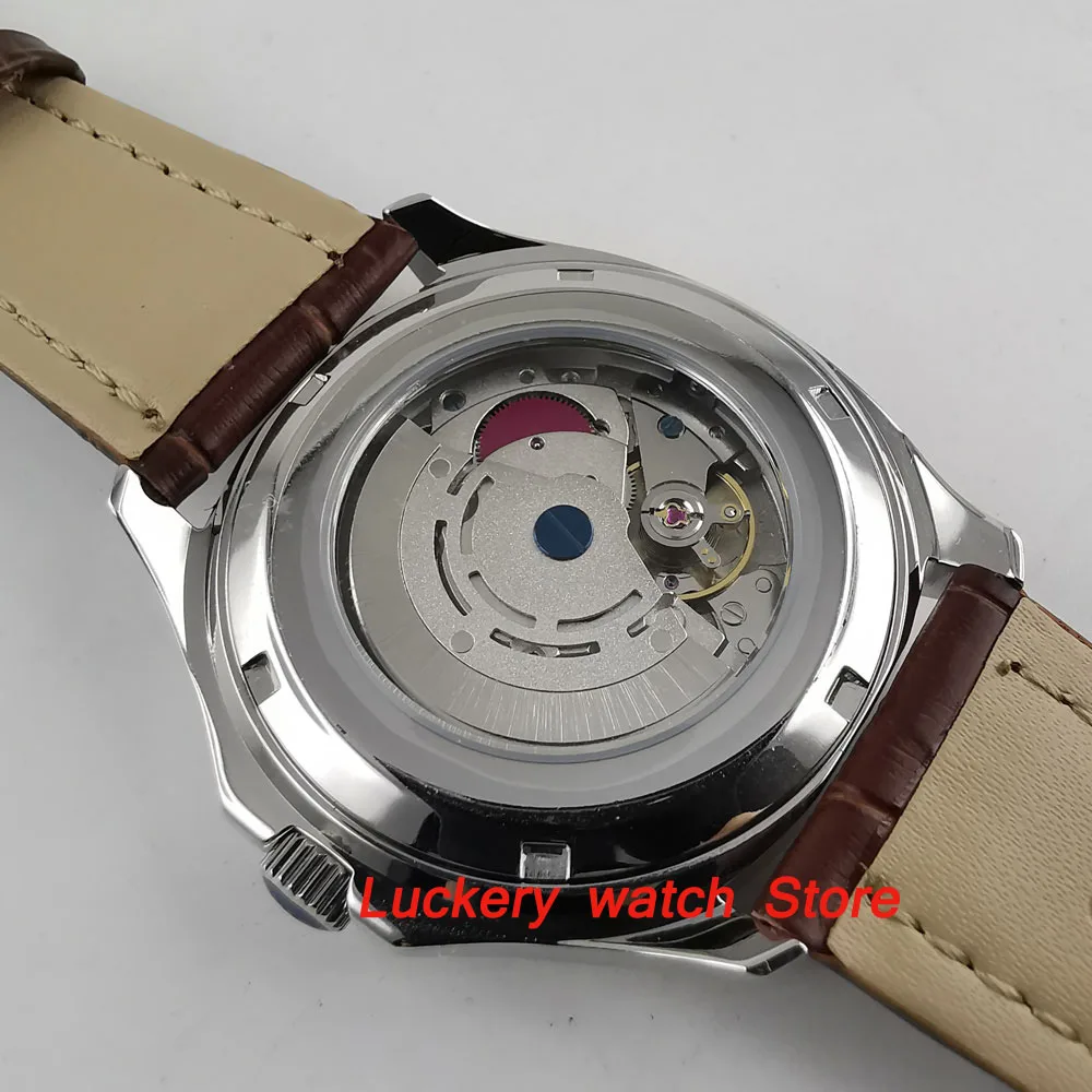 Мужские часы с коричневым циферблатом 39 мм|Мужские механические часы| |