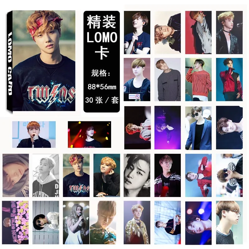 K k POP ikon 4 B. I Бобби альбом LOMO Cards pop Новая мода самостоятельно изготовленная