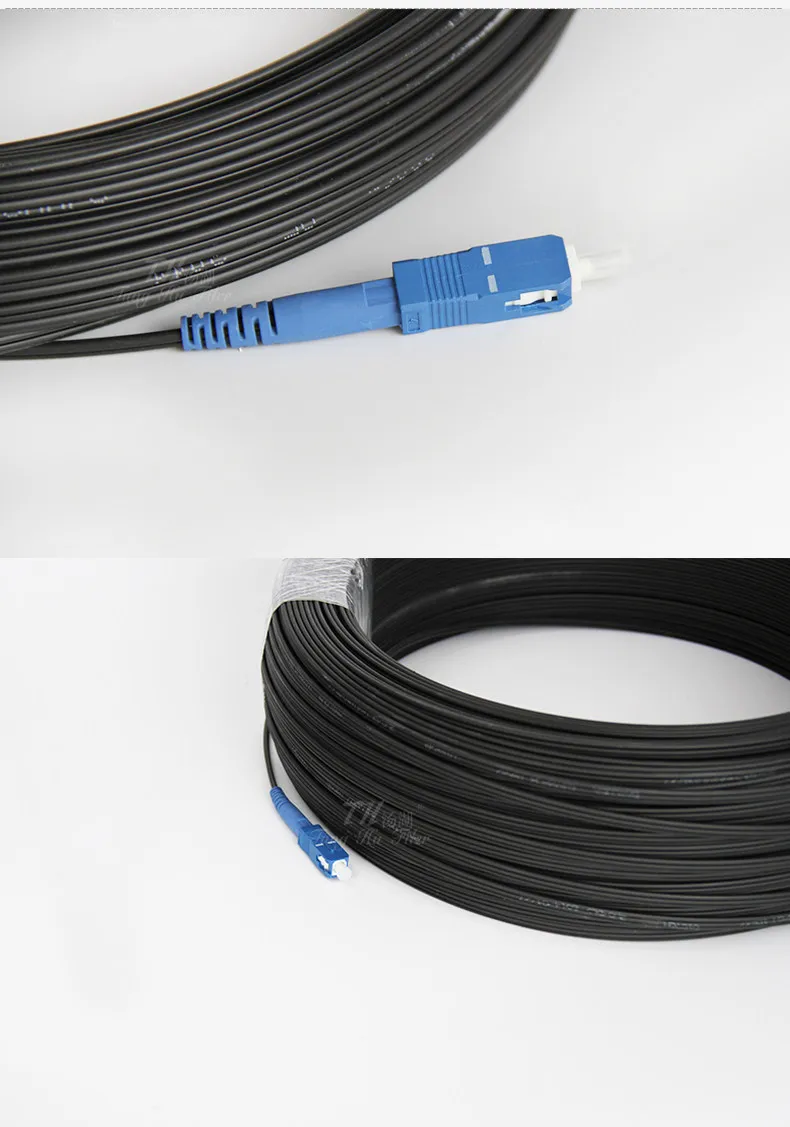 Наружный оптоволоконный кабель FTTH 1000 м патч корд SC в Simplex SM корд|Оптоволоконное