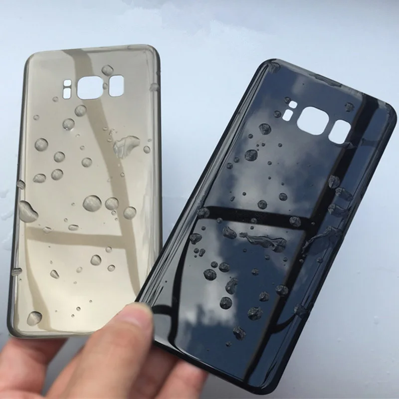 Задняя дверь батарея для samsung S8 G950 G950F/S8+ G955 G955F s8 Plus S8 крышка батареи без объектива