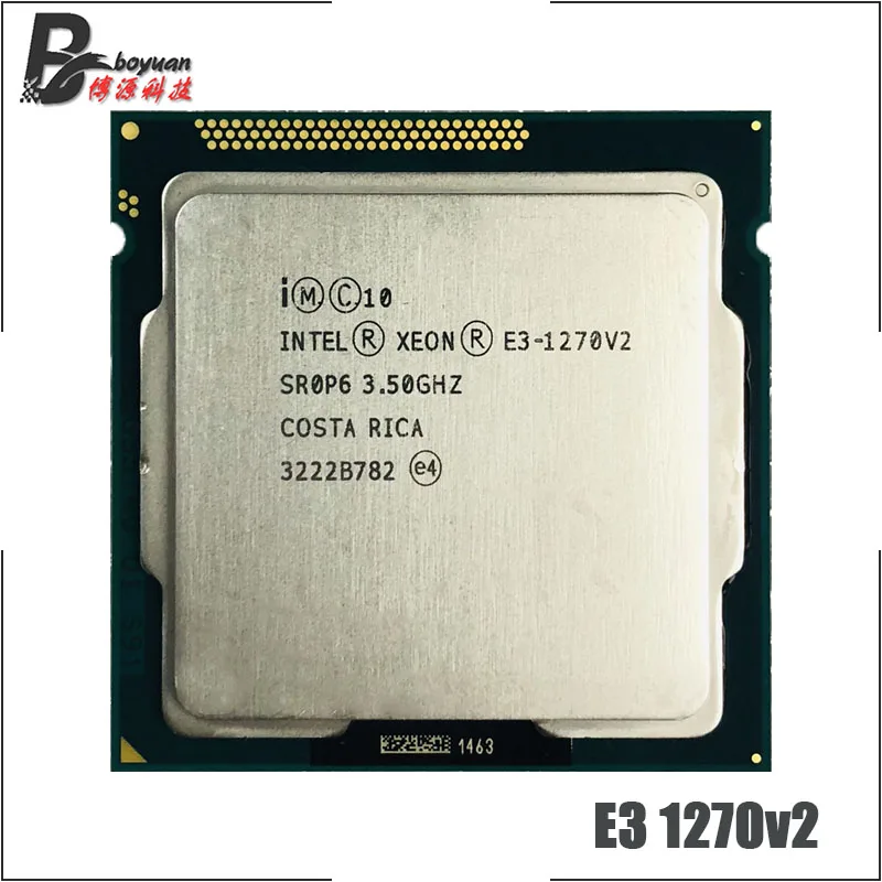 Intel Ксеон E3-1270 v2 E3 1270v2 E3 1270 v2 3,5 ГГц четырехъядерный процессор 8 м 69 Вт LGA 1155