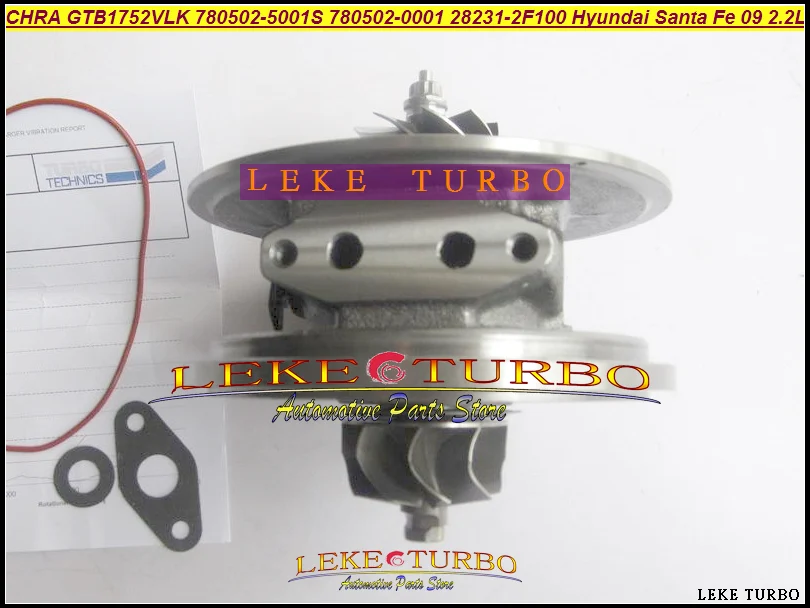 Turbo Cartridge CHRA Core GTB1752VLK 780502 780502-5001S 780502-0001 28231-2F100 282312F100 For Hyundai Santa Fe 2009- R2.2 2.2L |