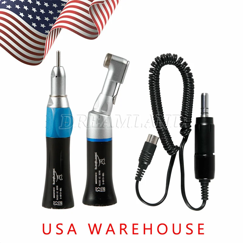 Стоматологический микромотор Marathon полировщик 35K RPM + угловой наконечник прямой