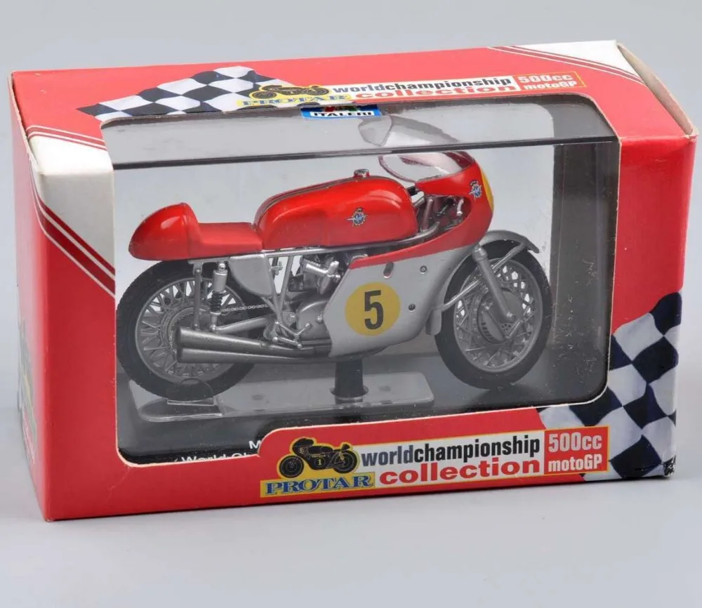 Дешевые игрушки 1/22 масштаб MV AGUSTA.4cil. 500cc чемпион мира 1963/64/65 Rider M. hailwood мотоцикла литые игрушечные модели