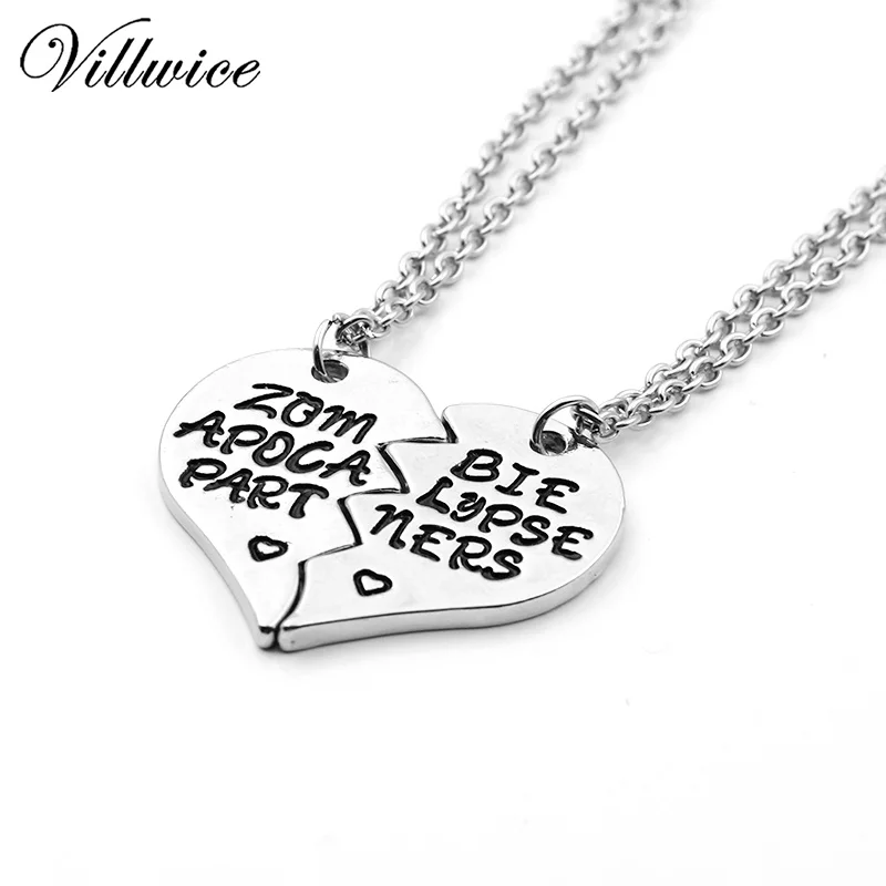 2 предмета Новый стиль разбитое сердце &quotзомби Апокалипсис партнеры&quot Best друг