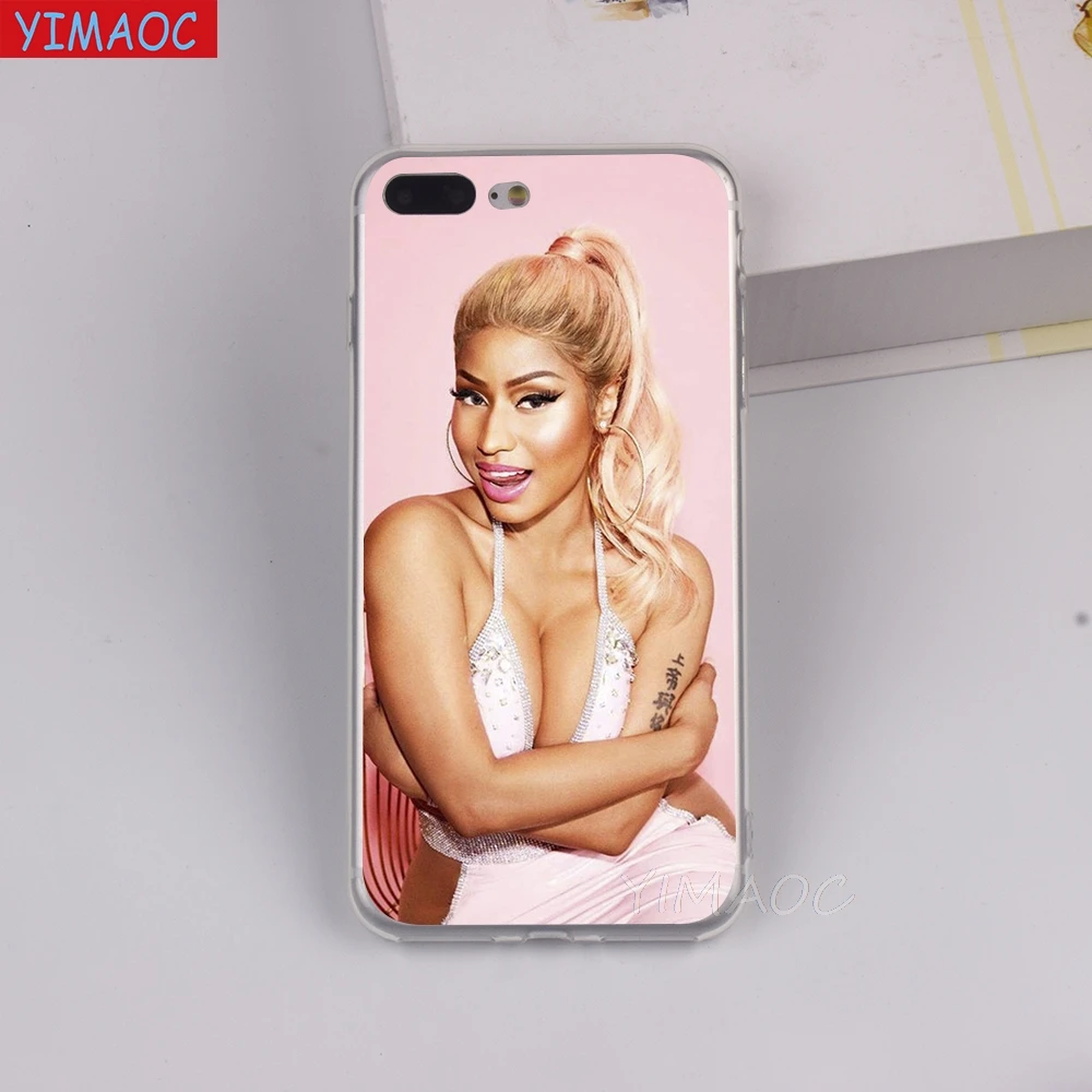 Мягкий чехол YIMAOC Rap singer Nicki Minaj из ТПУ и силикона для iPhone 8 7 6 6S Plus 5 5S SE X XR XS 11 Pro Max |